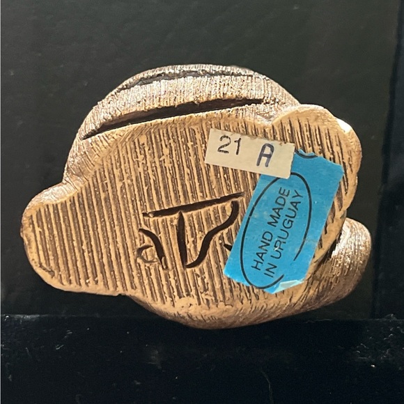 YOU’RE MY WALRUS. Hand-Carved Uruguayan Walrus Sculpture, Signed Artisan FolkArt - Picture 4 of 4